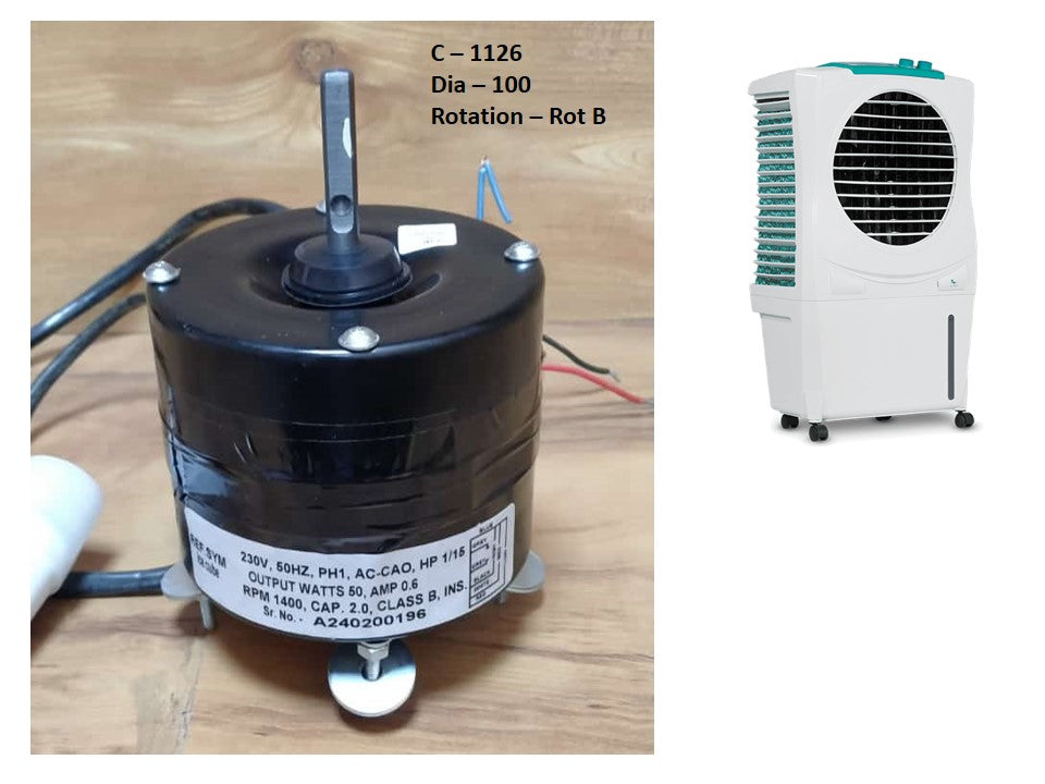 Main/Electric Motor - For Symphony Ice Cube 27 Litre Personal Cooler