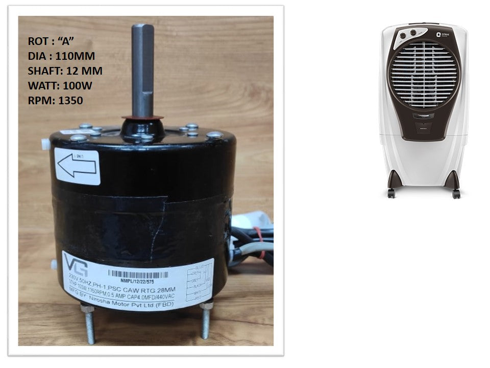 Main/Electric Motor - For Orient Snowbreeze Slim 66 Litre Desert Cooler