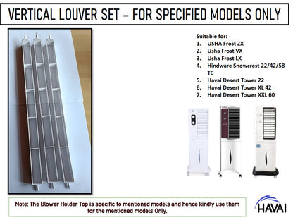 Vertical Louver - Set of 3 - For Specfic Models Only