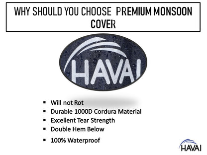 HAVAI Premium Cooler Cover for Havells Kace 95 Litre Desert Cooler Water Resistant.Cover Size(LXBXH) cm: 64 X 45 X 129
