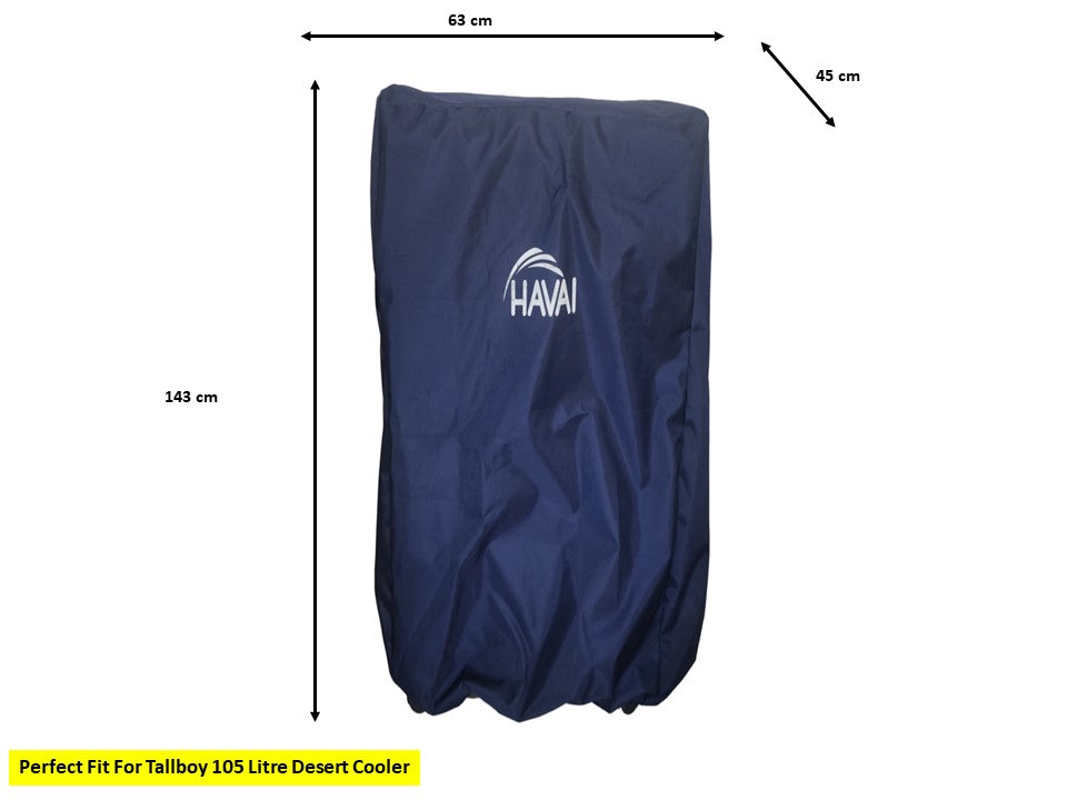 HAVAI Premium Cooler Cover for Kenstar Tallboy 105 Litre Desert Cooler Water Resistant.Cover Size(LXBXH) cm: 63 X 45 X 143