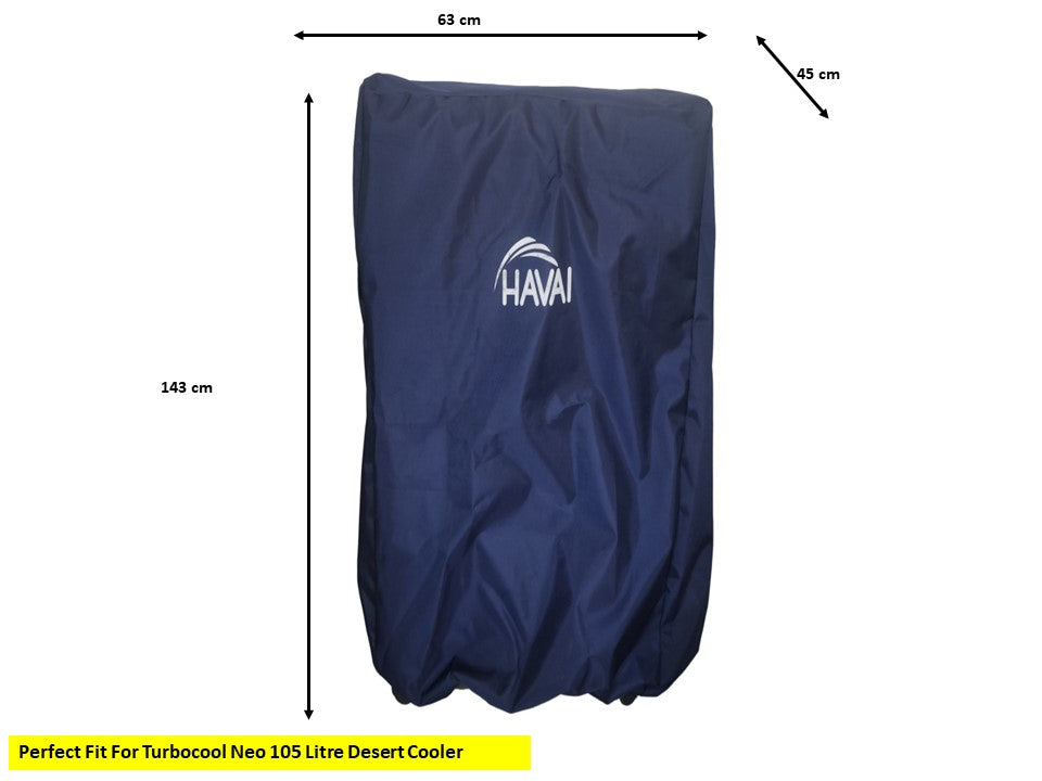 HAVAI Premium Cooler Cover for Kenstar Tallde 105 Litre Desert Cooler Water Resistant.Cover Size(LXBXH) cm: 63 X 46 X 143