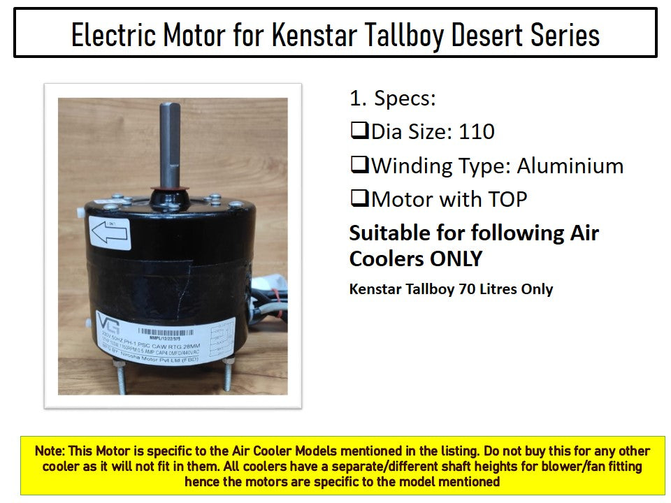 Main/Electric Motor - For Kenstar Tallboy 70 Litre Desert Cooler