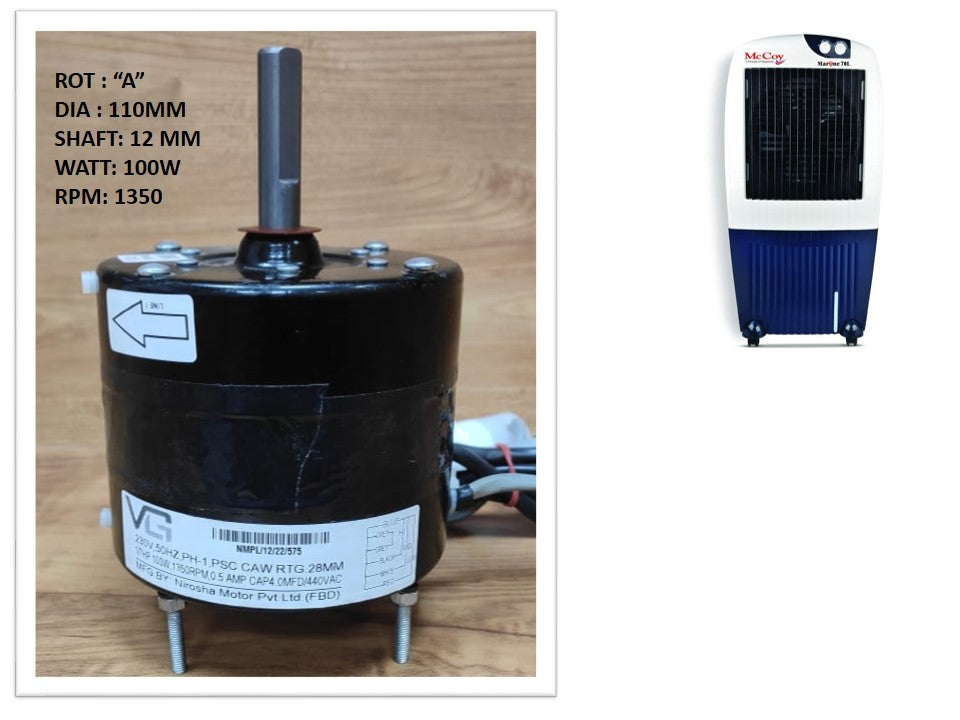 Main/Electric Motor - For McCoy Marine 70 Litre Desert Cooler