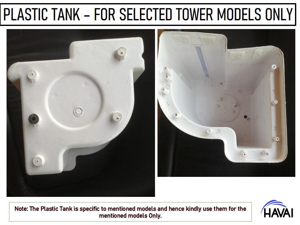 Plastic Tank White Suitable for Usha Tornado, Crompton Mystique, Havai Bullet, Aisen Yuva and Singer Liberty Mini Tower Cooler