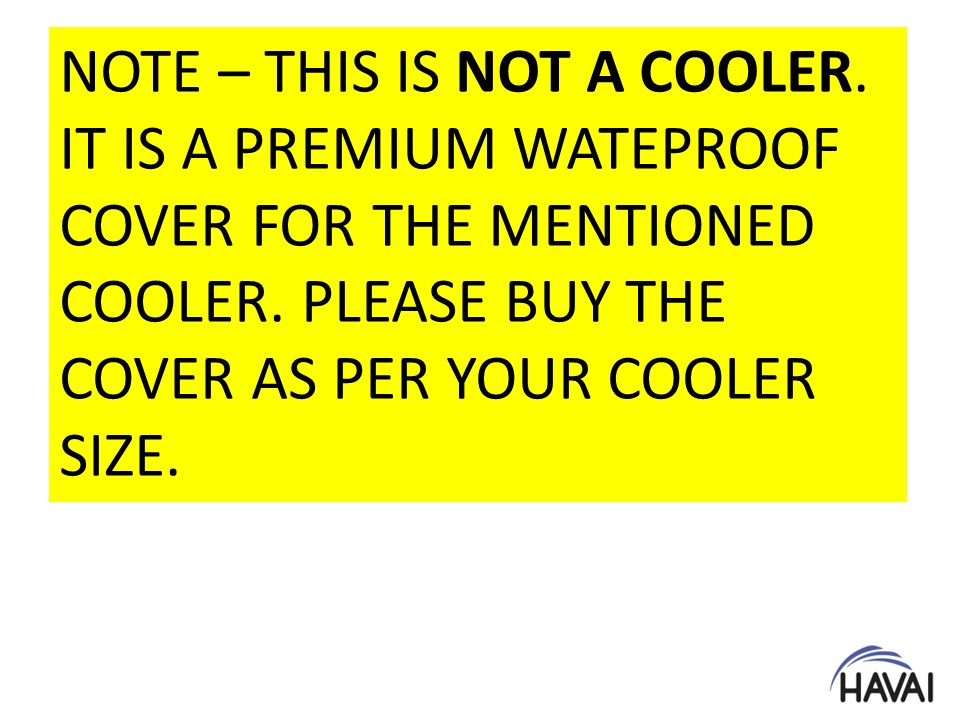 HAVAI Premium Cooler Cover for Symphony Siesta 95 Litre Desert Cooler Water Resistant.Cover Size(LXBXH) cm: 62 X 51 X 112