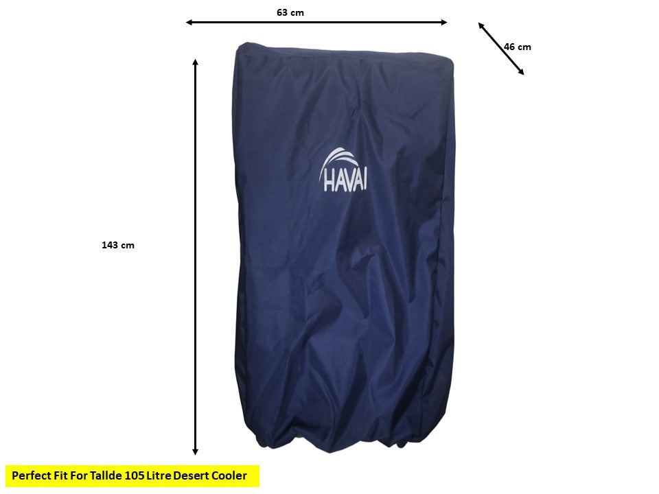 HAVAI Premium Cooler Cover for Kenstar Tallde 105 Litre Desert Cooler Water Resistant.Cover Size(LXBXH) cm: 63 X 46 X 143