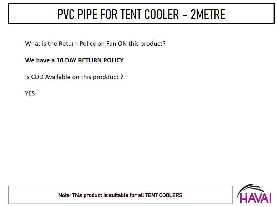 Flexible PVC Pipe Braided - For Tent Coolers