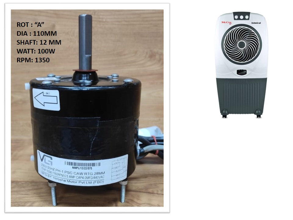 Main/Electric Motor - For McCoy Adimiral 70 Litre Desert Cooler