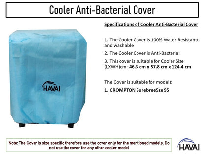 HAVAI Anti Bacterial Cover for Crompton Surebreeze 95 Desert Cooler Water Resistant.Cover Size(LXBXH) cm: ‎46.3x 57.8 x 124.4