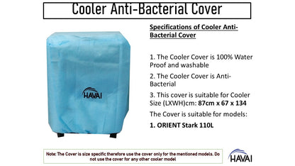HAVAI Anti Bacterial Cover for Orient  Stark 110L  Litre Desert Cooler Water Resistant.Cover Size(LXBXH) cm: 87 x 67 x134