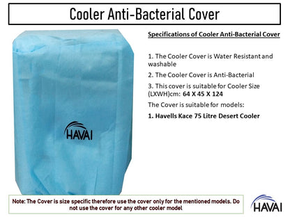 HAVAI Anti Bacterial Cover for Havells Kace 75 Litre Desert Cooler Water Resistant.Cover Size(LXBXH) cm: 64 X 45 X 124