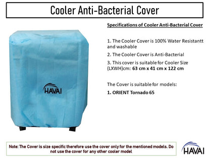 HAVAI Anti Bacterial Cover for Orient Tornado 65 Litre Desert Cooler Water Resistant.Cover Size(LXBXH) cm: 63 X 41 X 122