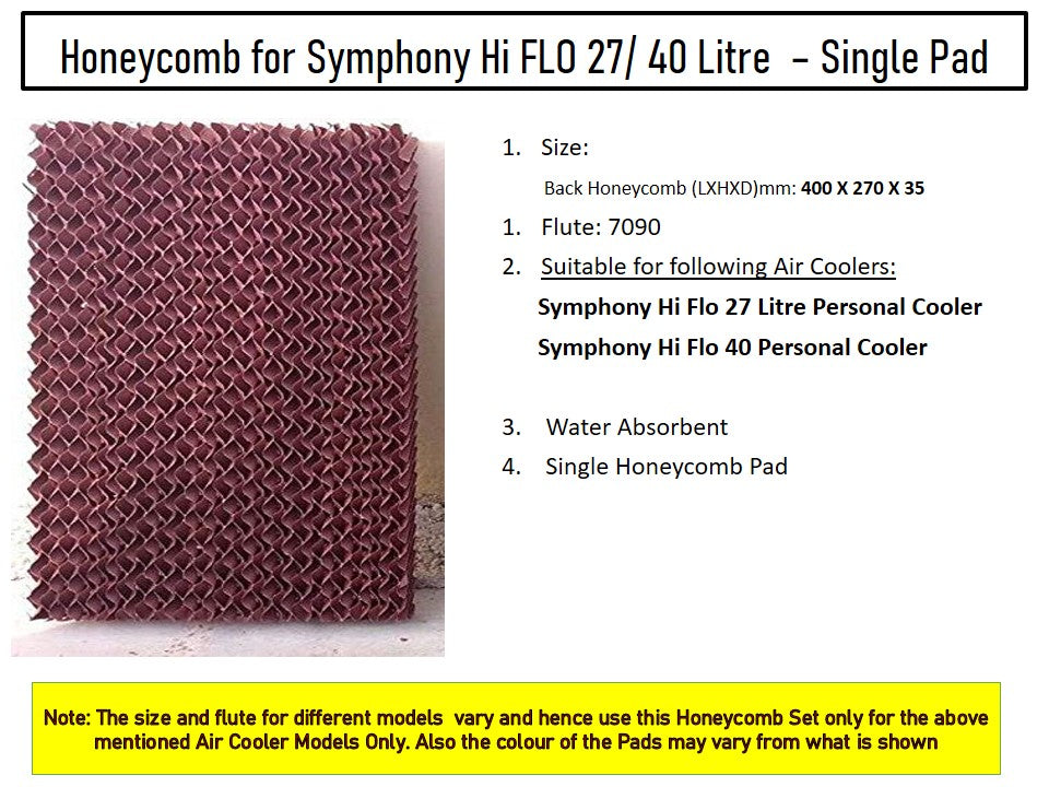 HAVAI Honeycomb Pad - Back - for Symphony Hi-Flo 27 Litre Personal Cooler