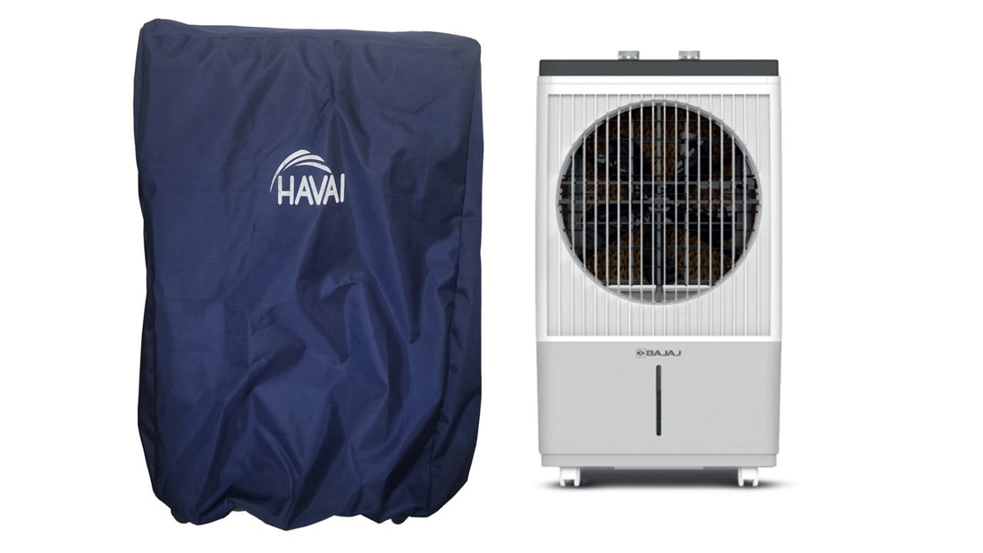 HAVAI Premium Cover for BAJAJ DMH70 Litre Desert Cooler 100% Waterproof Cover Size(LXBXH) cm:69 x 53 x 110