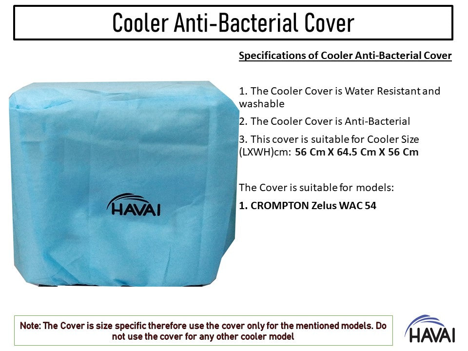 HAVAI Anti Bacterial Cover for Crompton Zelus WAC 54 Window Cooler Water Resistant.Cover Size(LXBXH) cm: ‎56 x 64.5 x 56