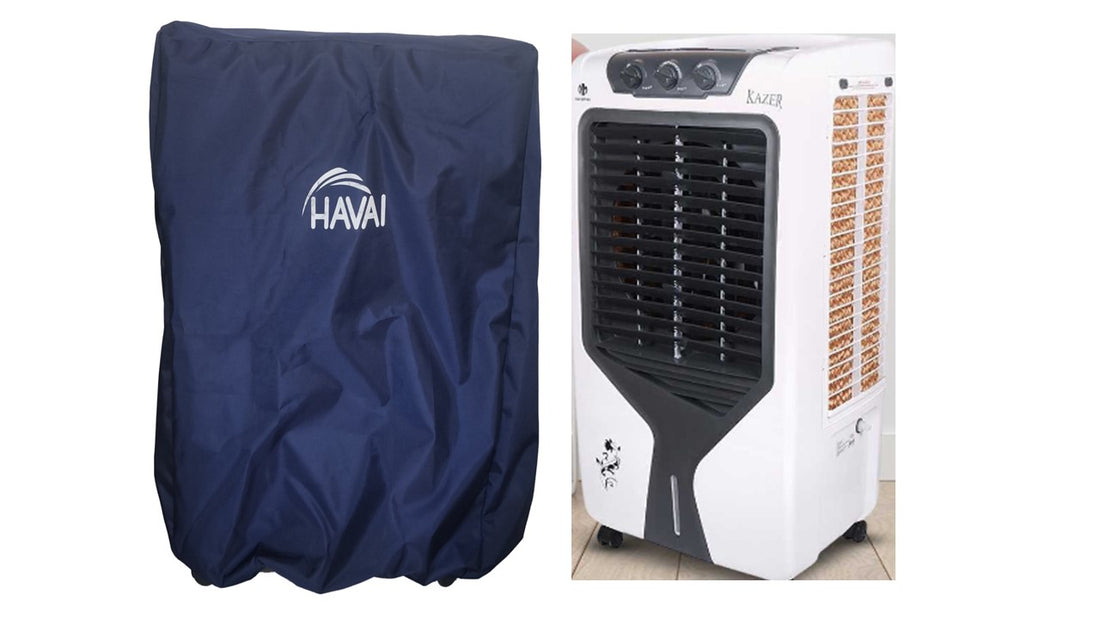 HAVAI Premium Cover for NOVAMAX Kazer 75 L Desert Cooler 100% Waterproof Cover Size(LXBXH) cm: 47 x 64 x 116