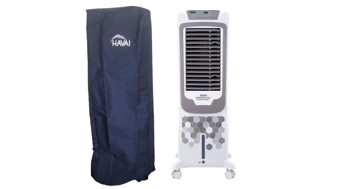 HAVAI Premium Cooler Cover for USHA AEROSTYLE 50 Litre Tower Cooler Water Resistant.Cover Size(LXBXH) cm: 39.5  x 36.6  X 131
