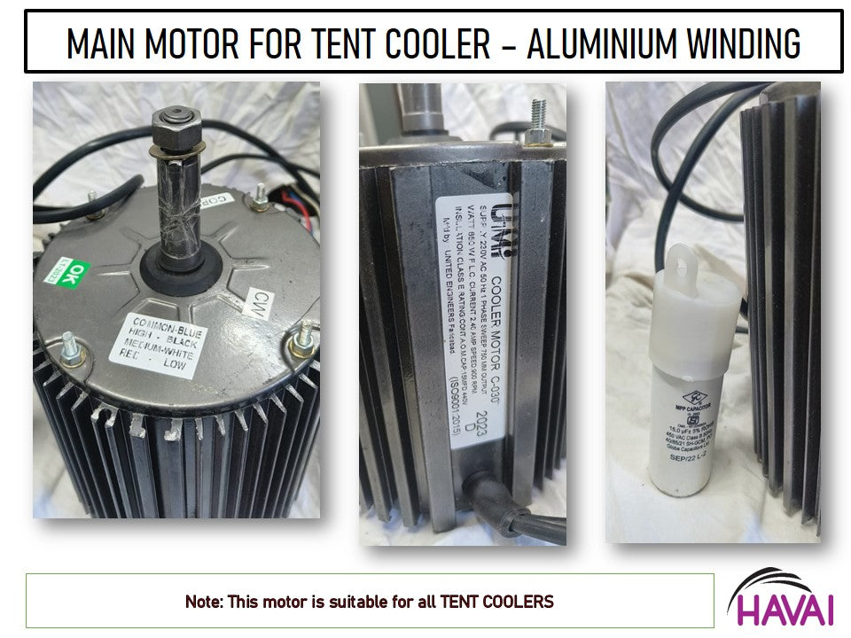 Main/Electric Motor - For Tent Cooler - Aluminium Winding