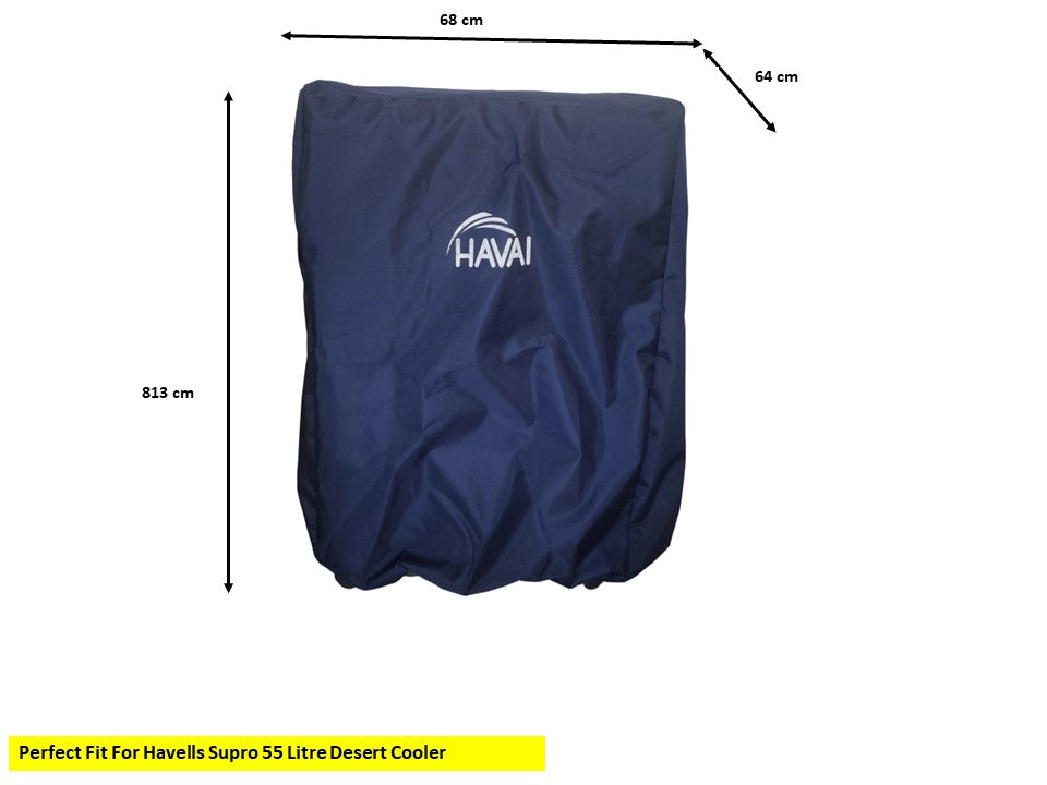 HAVAI Premium Cooler Cover for Havells Supro 55 Litre Desert Cooler Water Resistant.Cover Size(LXBXH) cm: 68 X 64 X 813