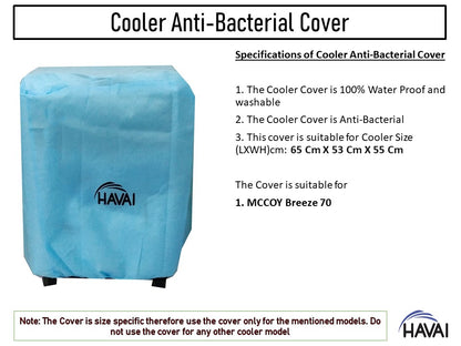 HAVAI Anti Bacterial Cover for McCoy Breeze 70 Litre Desert Cooler Water Resistant.Cover Size(LXBXH) cm: 65 x 53 x 55