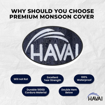 HAVAI Premium Cover for Voltas  Victor 90 Litre Desert Cooler 100% Waterproof Cover Size(LXBXH) cm: 45 x 60 x 113.5