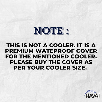 HAVAI Premium Cover for Voltas  Victor 90 Litre Desert Cooler 100% Waterproof Cover Size(LXBXH) cm: 45 x 60 x 113.5
