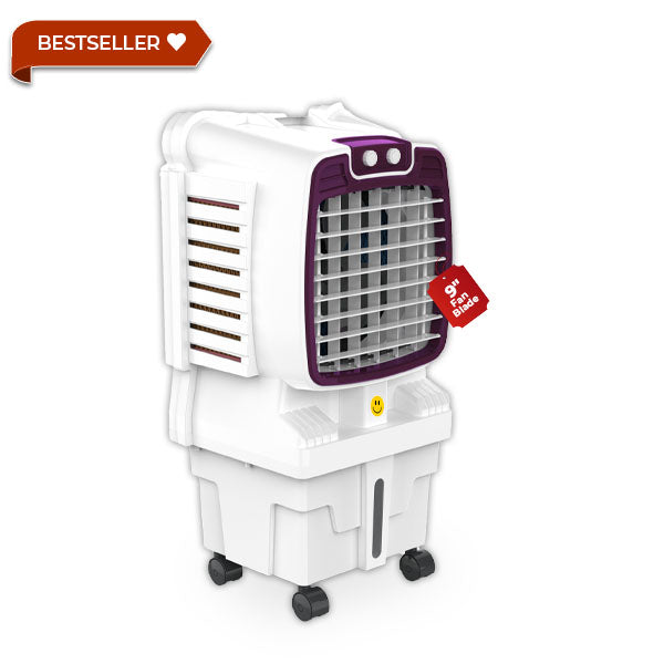 HAVAI Arizona 9 Mini Personal Air Cooler | India’s First 9-Inch Blade Cooler | 2600 RPM | 5 Ft Air Throw | 3-Side Honeycomb | 12L Tank | Motorised Louvers | 120W | Ideal for 50 Sq Ft