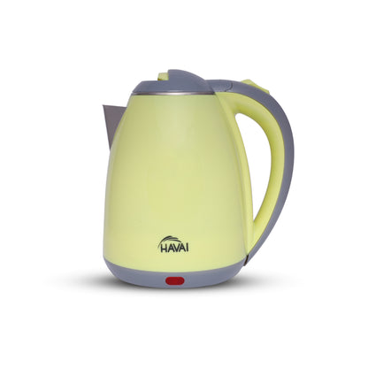 HAVAI Large Premium Electric Kettle 1.8L |Stainless Steel Inner Body | Auto Power Cut | Boil Dry Protection &amp; Cool Touch Double Wall | Portable | 1500 Watts |1 Year Warranty - AQUA BLUE