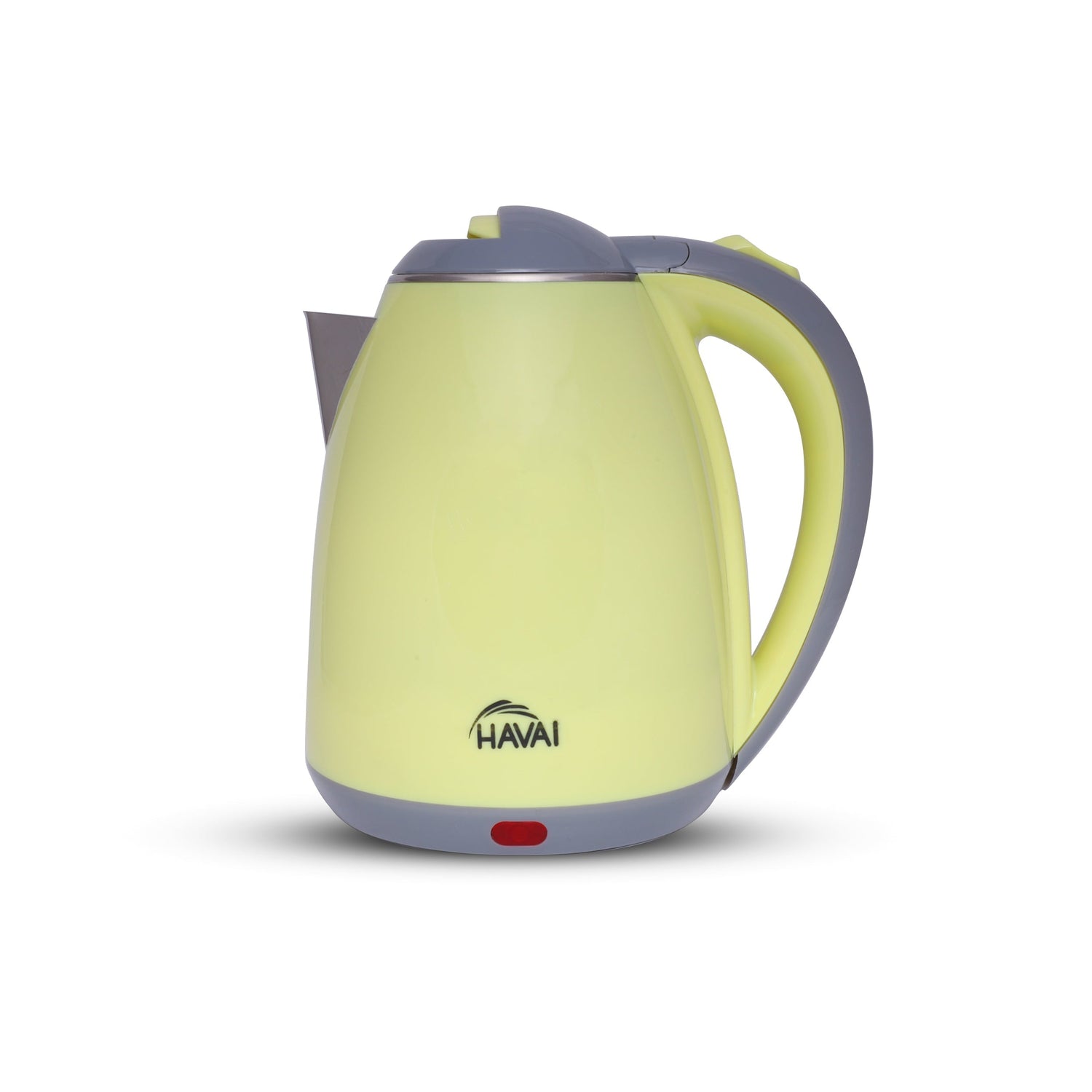 HAVAI Large Premium Electric Kettle 1.8L |Stainless Steel Inner Body | Auto Power Cut | Boil Dry Protection &amp; Cool Touch Double Wall | Portable | 1500 Watts |1 Year Warranty - STAINLESS STEEL