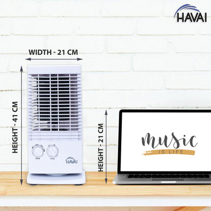 HAVAI Small Tower Fan - White