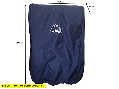 HAVAI Premium Cover for Symphony Sumo XL 115 Litre Desert Cooler 100% Waterproof Cover Size(LXBXH) cm:70 X 48 X 129