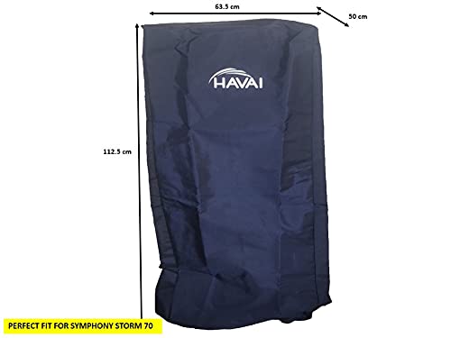 HAVAI Premium Cover for Symphony Storm 70 Litre Desert Cooler 100% Waterproof Cover Size(LXBXH) cm:63.5 X 50 X 112.5