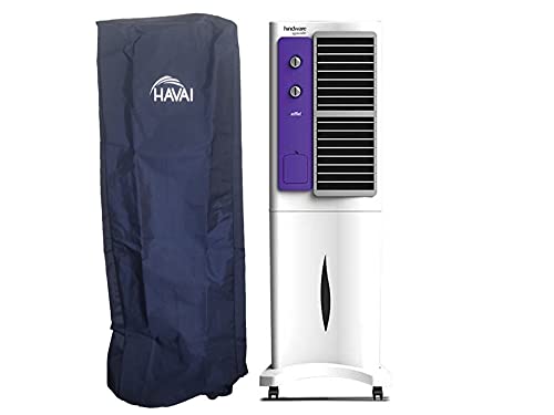 HAVAI Premium Cover for Hindware Eiffel 58 Litre Tower Cooler 100% Waterproof Cover Size(LXBXH) cm:36 X 43 X 134