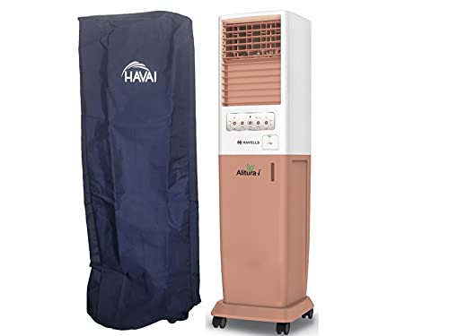 HAVAI Premium Cover for Havells Alitura 50 Litre Tower Cooler 100% Waterproof Cover Size(LXBXH) cm:36 X 37 X 134.8