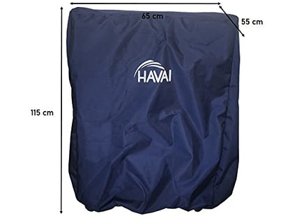 HAVAI Premium Cooler Cover with Size (LXBXH) cm: 65 X 55 X 115-100% Waterproof, Dark Blue Colour