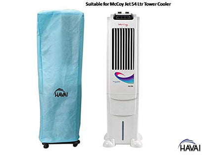 HAVAI Anti Bacterial Cover for McCoy Jet 54 Litre Tower Cooler Water Resistant.Cover Size(LXBXH) cm:42.1 X 42 X 136
