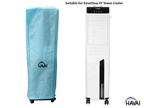 HAVAI Anti Bacterial Cover for Smartbuy 47 Litre Tower Cooler Water Resistant.Cover Size(LXBXH) cm: 37 X 35 X 131
