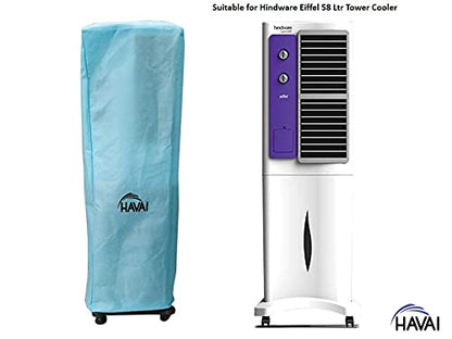HAVAI Anti Bacterial Cover for Hindware Eiffel 58 Litre Tower Cooler Water Resistant.Cover Size(LXBXH) cm: 43.8 X 42 X 140