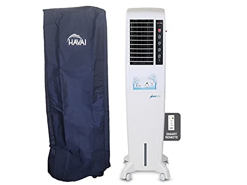 HAVAI Premium Cover for Kensta Glam R 50 Litre Tower Cooler 100% Waterproof Cover Size(LXBXH) cm:39 X 41 X 132