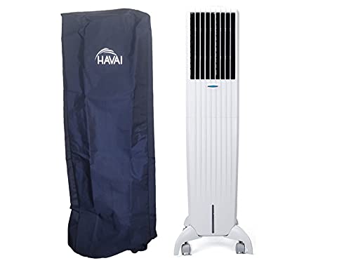 HAVAI Premium Cover for Symphony Diet 50 Litre Tower Cooler 100% Waterproof Cover Size(LXBXH) cm:43 X 36 X 134.5