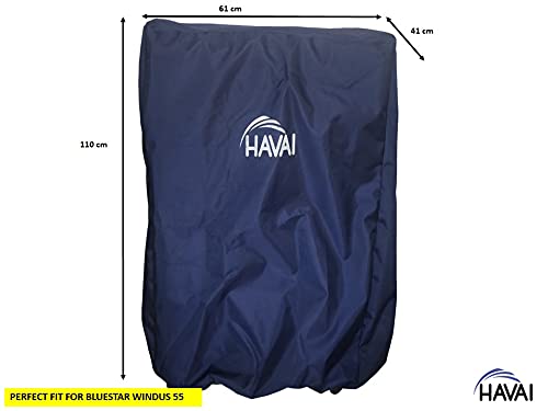 HAVAI Premium Cover for Bluestar Windus 55 Litre Desert Cooler 100% Waterproof Cover Size(LXBXH) cm: 61 X 41 X 110