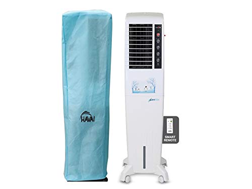 HAVAI Anti Bacterial Cover for Kenstar Glam 50 R Tower Cooler Water Resistant.Cover Size(LXBXH) cm: 39.6 X 41.5 X 132.4