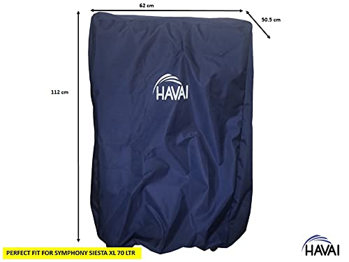 HAVAI Premium Cover for Symphony Siesta XL 70 Litre Desert Cooler 100% Waterproof Cover Size(LXBXH) cm: 62 X 50.5 X 112