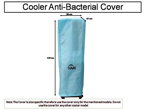 HAVAI Anti Bacterial Cover for Crompton Mystique DLX 34 Litre Tower Cooler Water Resistant. Cover Size(LXBXH) cm: 38 X 37 X 118