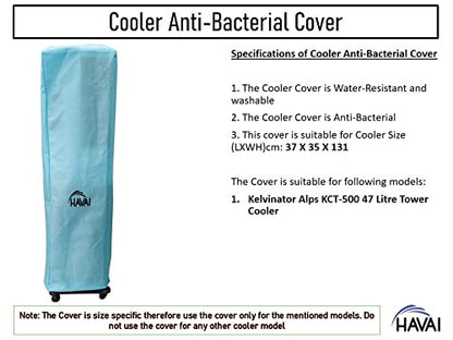 HAVAI Anti Bacterial Cover for Kelvinator Alps KCT-A500 47 Litre Tower Cooler Water Resistant.Cover Size(LXBXH) cm: 37 X 35 X 131