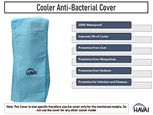 HAVAI Anti Bacterial Cover for Kenstar Glam 22 R Tower Cooler Water Resistant.Cover Size(LXBXH) cm: 32.3 X 34.9 X 95.6