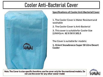 HAVAI Anti Bacterial Cover for Orient Snowbreeze Super 50 Litre Desert Cooler Water Resistant.Cover Size(LXBXH) cm: 62 X 50 X 101.5