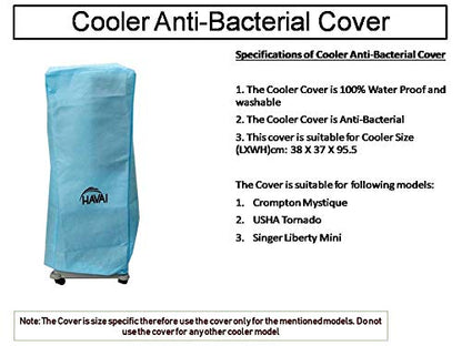 HAVAI Anti Bacterial Cover for Singer Liberty Mini 20 Litre Tower Cooler Water Resistant.Cover Size(LXBXH) cm: 38 X 37 X 95.5