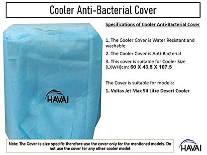 HAVAI Anti Bacterial Cover for Voltas Jet Max 54 Litre Desert Cooler Water Resistant.Cover Size(LXBXH) cm: 60 X 43.5 X 107.5